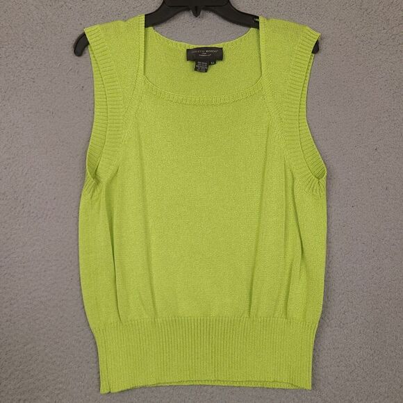 Colette Mordo for Sadimara Sleeveless Sweater Womens‎ XL Green Tank Top - Picture 1 of 8